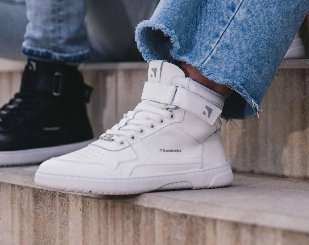 High Top Sustainable Leather Shoes - MyMara