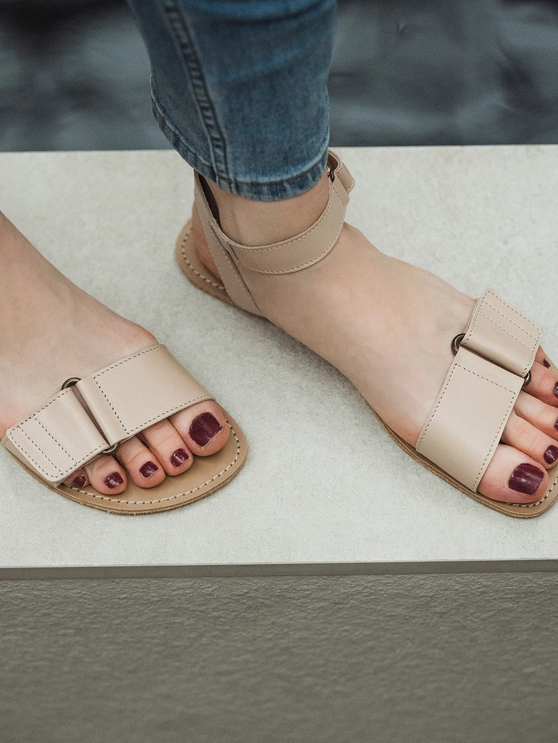 Iris Leather Summer Sandals - MyMara
