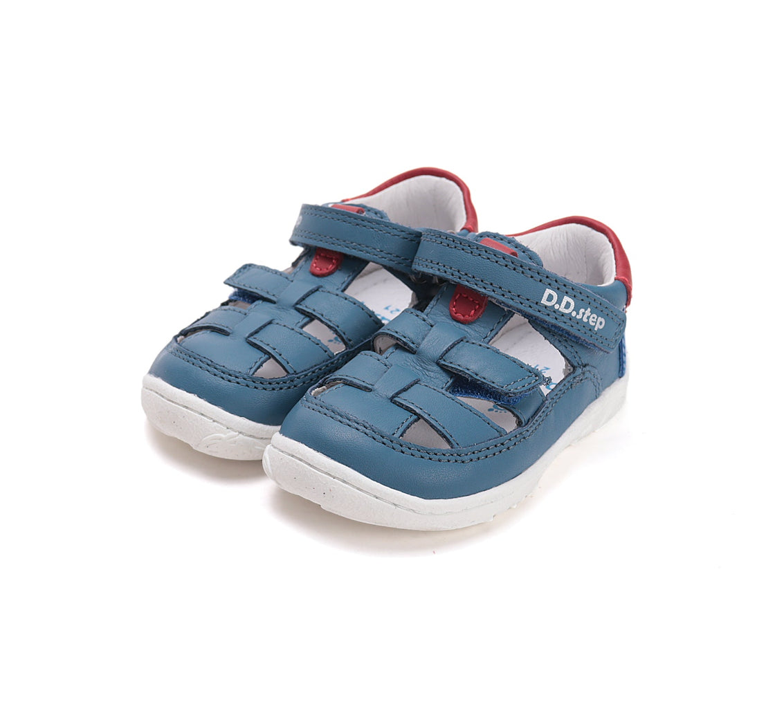 Leather sandals 077 Marine - MyMara