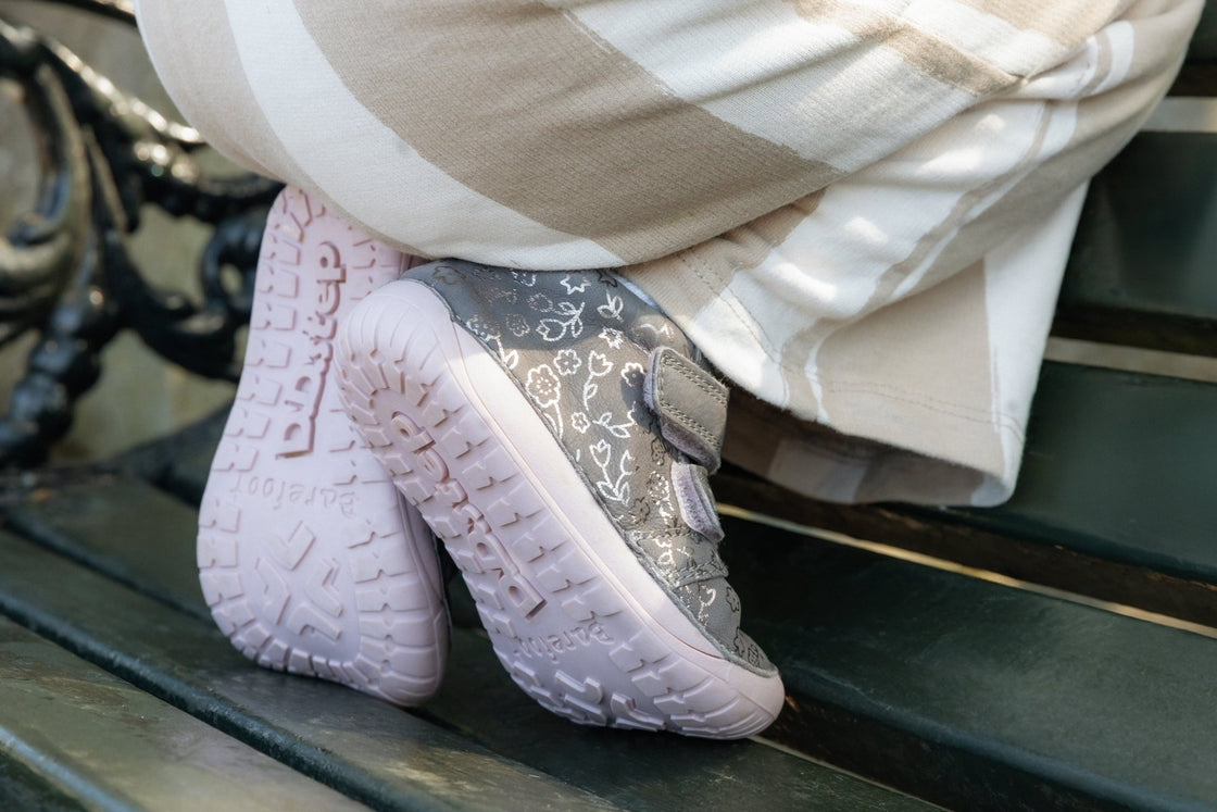 Metallic Flowers Leather boots - MyMara