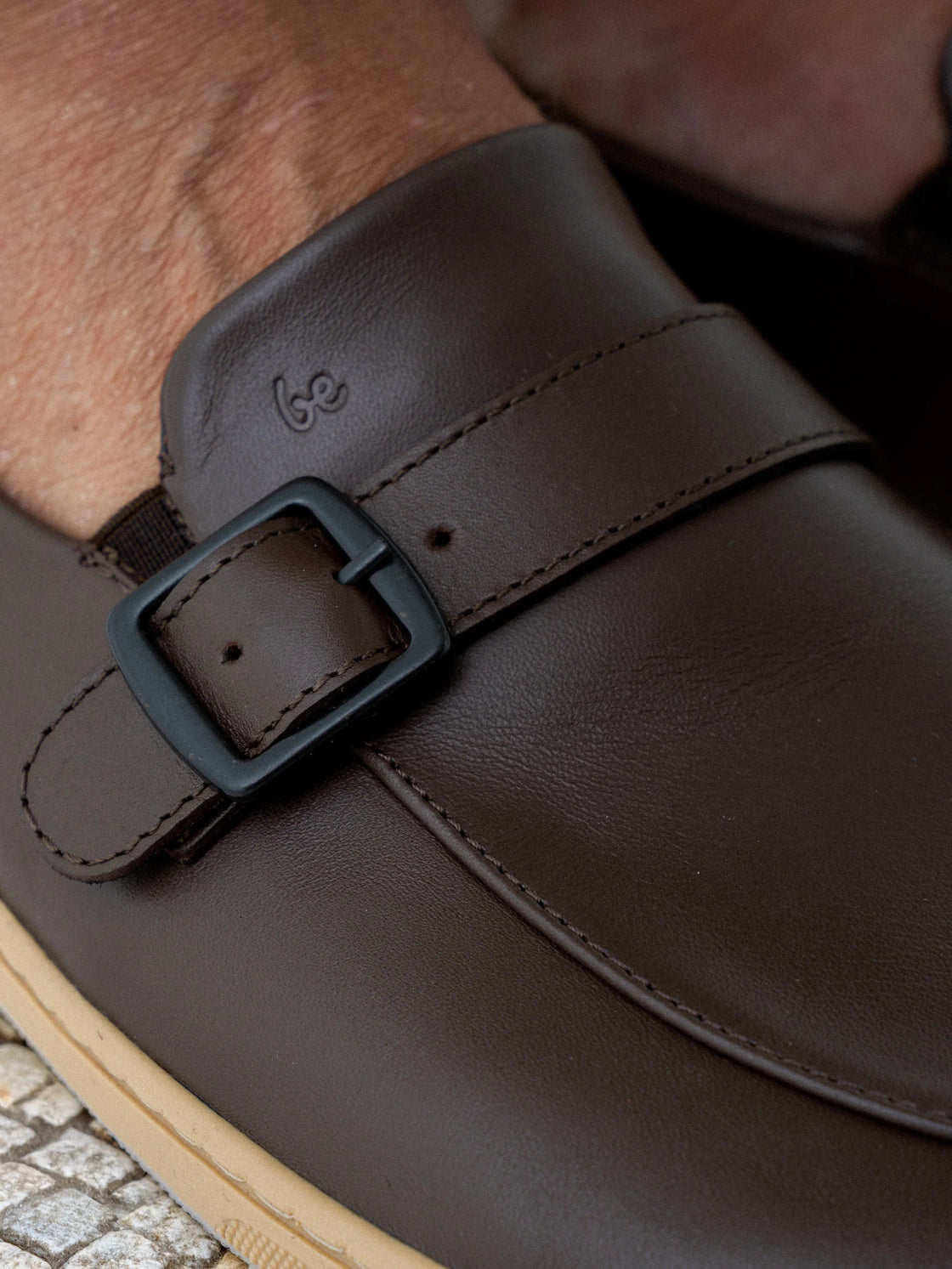 Moccasins Amadeus - Men's Leather Moccasins with Metal Buckle - MyMara