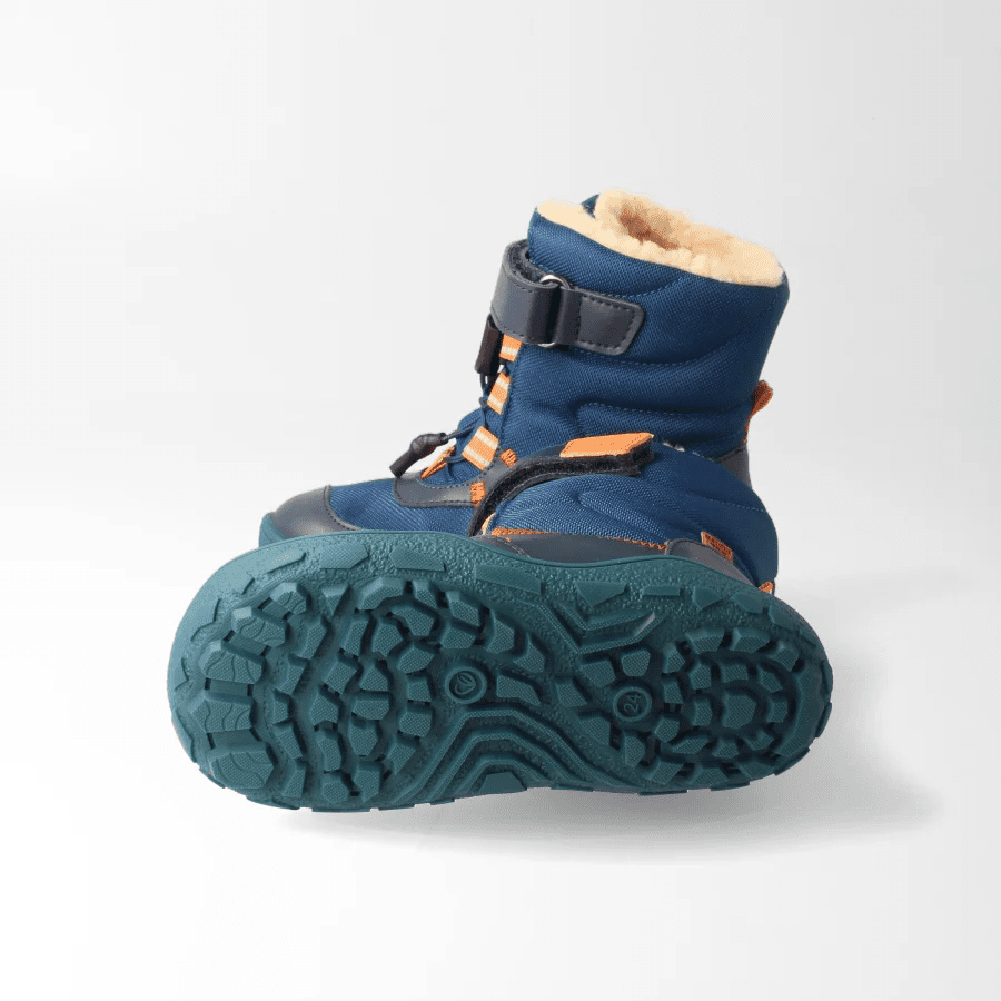 narwalSTYLE Midnight Blue Kids' Barefoot Winter Boots - MyMara