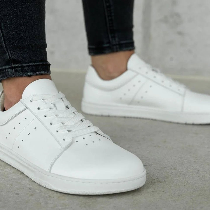 Sneakers Enigma - Premium Leather Minimalist Shoes - MyMara